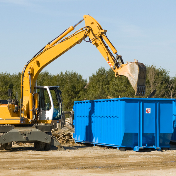 are there any restrictions on where a residential dumpster can be placed in Atlasburg PA